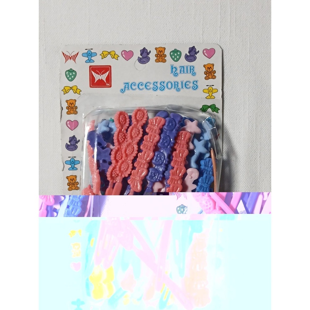 Vintage Tara Hair Accessories Barrettes Multi Pack Plastic Self Hinge Deadstock - Picture 8 of 9
